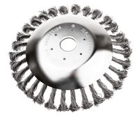 Szczotka do czyszczenia kostki brukowej drut splatany 200x25.4mm 520076