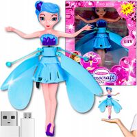 LALKA ELSA ZABAWKA STEROWANA DŁONIĄ LATAJĄCA WRÓŻKA SKRZYDŁA USB KRAINA LOD