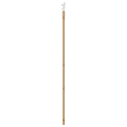 Drzwi przesuwne Biały 83 x 202 cm Lite drewno sosnowe i stal na Arena.pl