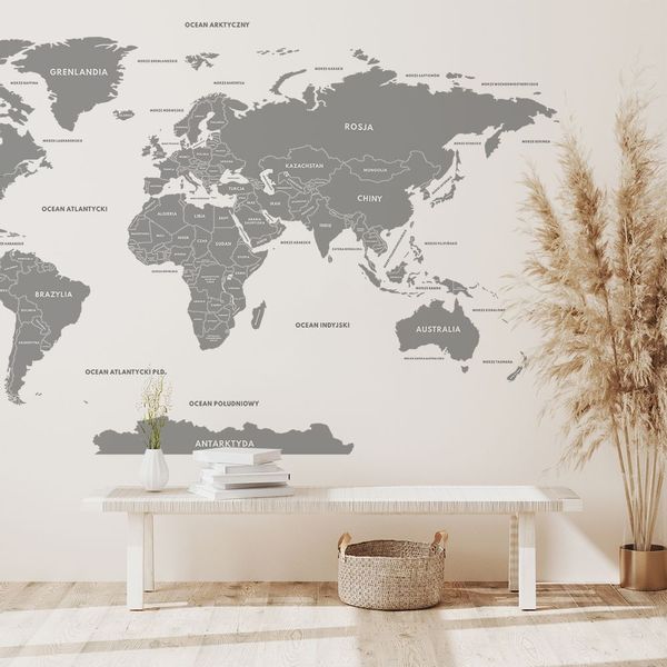 Tapeta Mapa W20 270 cm płótno zdjęcie 3