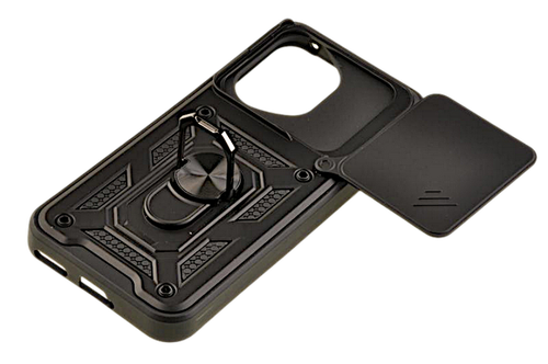 Pancerne etui Armor z osłoną aparatów do Honor 400 czarny na Arena.pl