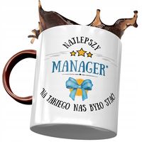 Kubek Bordowy Dla Managera Najlepszy Manager Z Nadrukiem Ze Zdjęciem