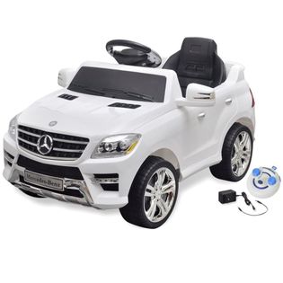 Samochód Elektryczny Biały Mercedes Benz Ml350 6 V Z Pilotem