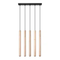 Lampa wisząca PASTELO 5L drewno