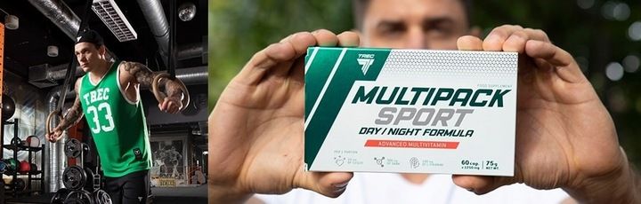 WITAMINY Trec Multipack Sport Day And Night 60caps FORMUŁA NA DZIEŃ I NOC zdjęcie 3