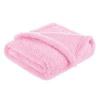 BOCIOLAND Kocyk polarowy 80x100cm RÓŻOWY