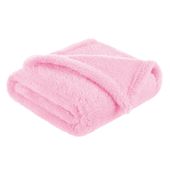 BOCIOLAND Kocyk polarowy 80x100cm RÓŻOWY