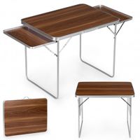STOLIK TURYSTYCZNY MULTIGARDEN STALOWY SKŁADANY 123x60x65