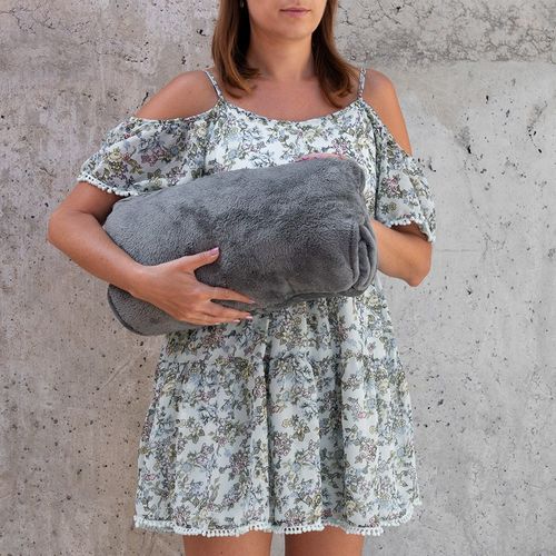 Bluzair SUPER MAMA - Bluza koc - Szary na Arena.pl