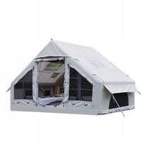 Namiot KEMPINGOWY Pompowany 4-os DMUCHANY WYGODNY Pompka 6.4m2 320x200cm