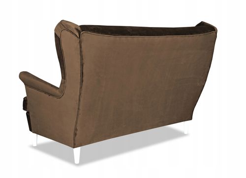 Sofa kanapa uszak Diana skandynawska nie rozkładana Family Meble brązowa na Arena.pl