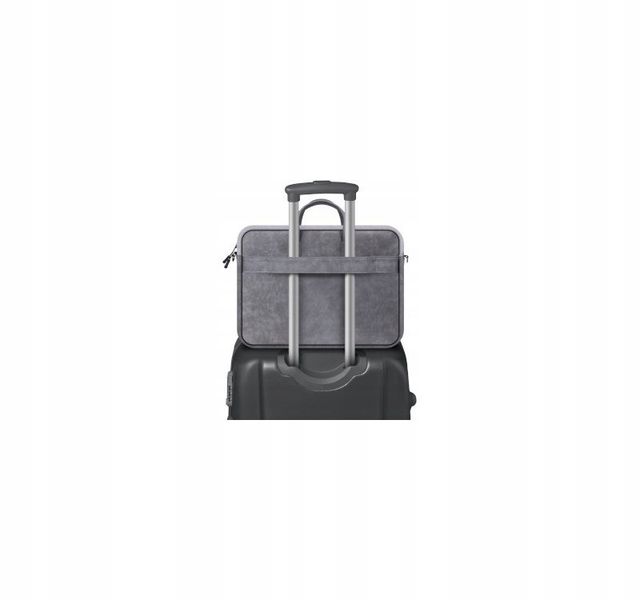 TORBA DEFENDER SOLID LEATHER SZARA 15,6" zdjęcie 2