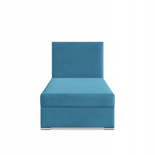 Łóżko Kontynentalne ZONZA JEDNOOSOBOWE VELVET Pojedyncze TURKUSOWE na Arena.pl