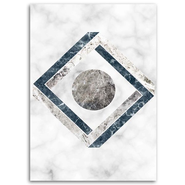 Emaga Obraz na płótnie, Geometryczna abstrakcja - 80x120 zdjęcie 3