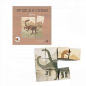 PUZZLE UKŁADANKA SZEŚCIANA DINOZAURY