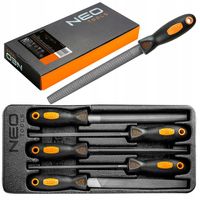 NEO KOMPLET ZESTAW PILNIKÓW DO METALU 5 SZTUK WKŁAD ETUI 84-244