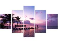 OBRAZ MAGICZNY ZACHÓD SŁOŃCA MALEDIWACH