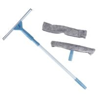 Mop Myjka do Okien Szyb Luster Okna Szyb Ściągaczka Teleskopowa Mikrofibra