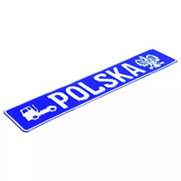 Tablica rejestracyjna indywidualna POLSKA truck