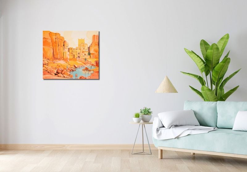 Obraz 70x60cm Ruiny pod Słońcem zdjęcie 2