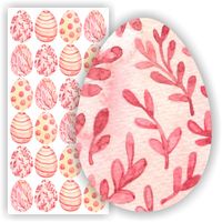 NAKLEJKI nalepki jajka pisanki kolorowe WIELKANOC prezent 24 szt.