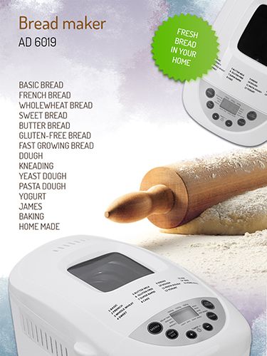 AD 6019 Maszyna do chleba - 15 Programów na Arena.pl