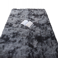 DYWAN PLUSZOWY CIEMNY SZARY MIĘKKI SHAGGY WŁOCHACZ GRUBY FUTRZANY 60x90 CM