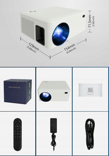 PROJEKTOR RZUTNIK ANDROID SMART TV WIFI FULL HD 7000lm 400 ANSI LED BT na Arena.pl