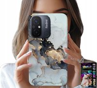 ETUI DO XIAOMI REDMI 12C - ELEGANCKI MARMUREK MODNE KOBIECE WZORY