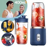 PRZENOŚNY BLENDER Z 2 BUTELKA 400ML, SZEŚĆ OSTRZY, IDEALNY DO MIESZANIA