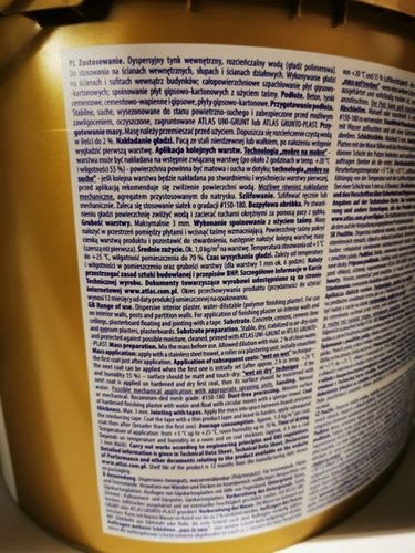 Atlas biała gładź GTA super polimerowa 18 KG na Arena.pl