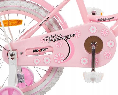 Rower dla dziewczynki Mexller 16" Village Rowerek dziecięcy + prowadnik na Arena.pl