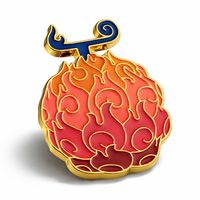 Mera Mera no Mi | 4 cm | Metal | Przypinka Anime | One Piece