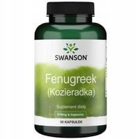 Swanson KOZIERADKA Fenugreek 610mg 90 kap Cholesterol Trawienie Testosteron