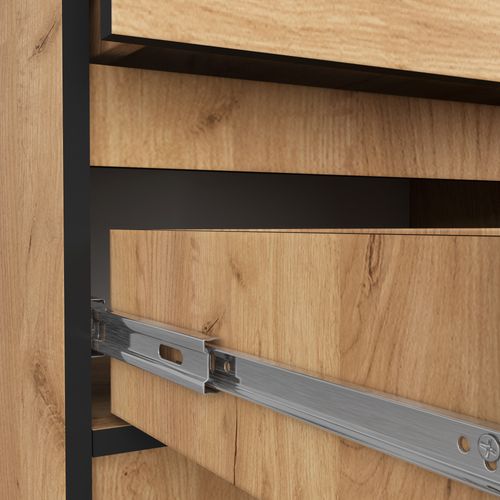 Szafka nocna K 60 cm 2 szuflady - dąb craft na Arena.pl