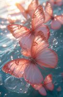 Plakat 53x81cm Świetliste Motyle