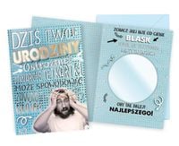 karnet męski lusterko urodziny dk-958