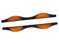 Odbojniki na drzwi, pomarańczowe odblaski, 2 szt.