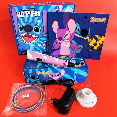 DŁUGOPIS 3D LILO I STICH ZESTAW PREZENT WKŁADY PEN DRUKARKA SZABLONY STITCH na Arena.pl