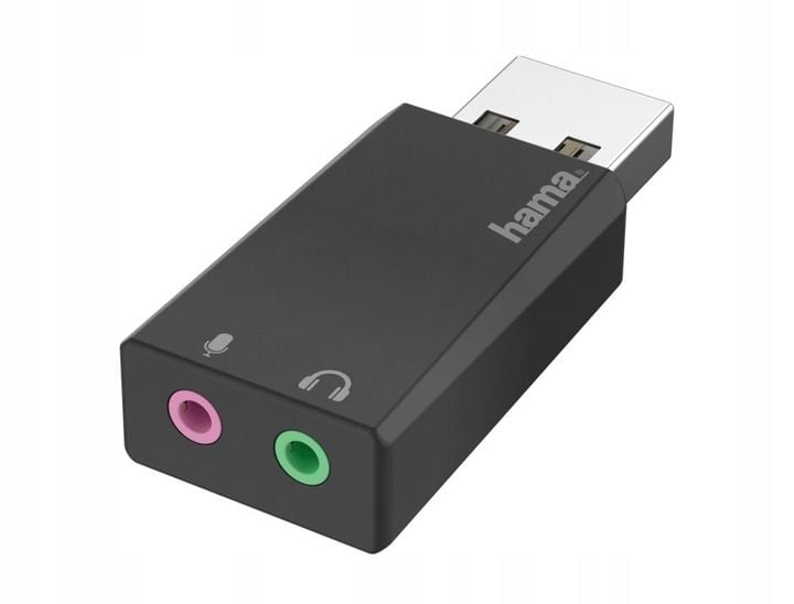 Hama adapter przejściówka USB-A do 2 x JACK 3,5 mm zdjęcie 1