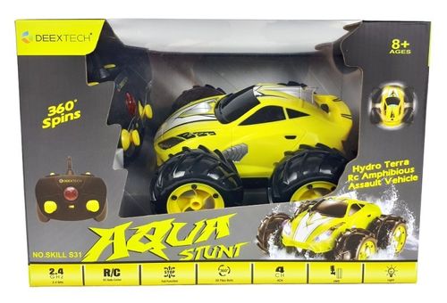 AUTO SAMOCHÓD AMFIBIA STEROWANY Z PILOTEM RC AQUA STUNT na Arena.pl