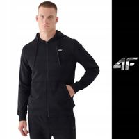 BLUZA MĘSKA 4F DRESOWA SPORTOWA CIEPŁA WYGODNA NA CO DZIEŃ METALICZNE LOGO