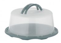 Pojemnik okrągły na ciasto tort z przykryciem KALINKA 34 cm miętowy