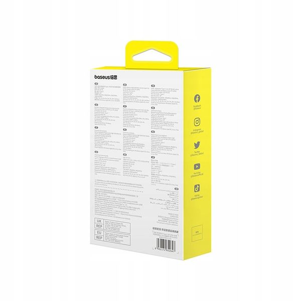 BASEUS KABEL USB C NA DISPLAYPORT DP 8K 100W MOCNY PRZEWÓD W OPLOCIE 1.5m zdjęcie 10