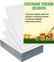 Ulotki A4 1000szt reklamowe firmowe duży wybór UTRZYMANIE TERENÓW ZIELONYCH