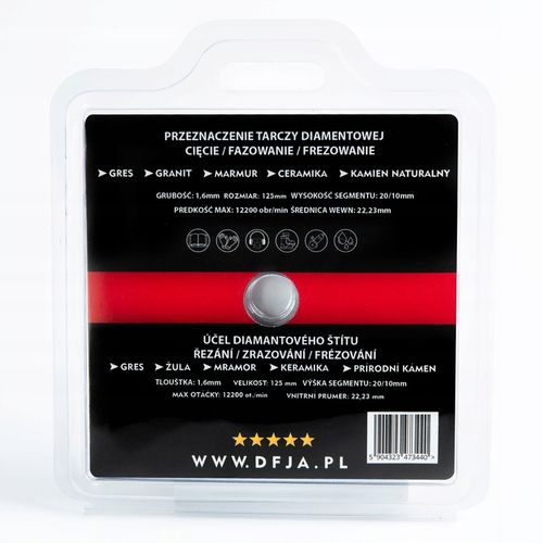 TARCZA DIAMENTOWA CIĘCIA SZLIFOWANIA GRESU PŁYTEK GLAZURY SPIEKÓW na Arena.pl