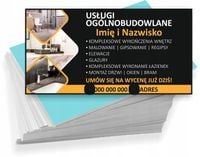 Wizytówki firmowe Foliowane 1000szt wiele wzorów usługi ogólnobudowlane