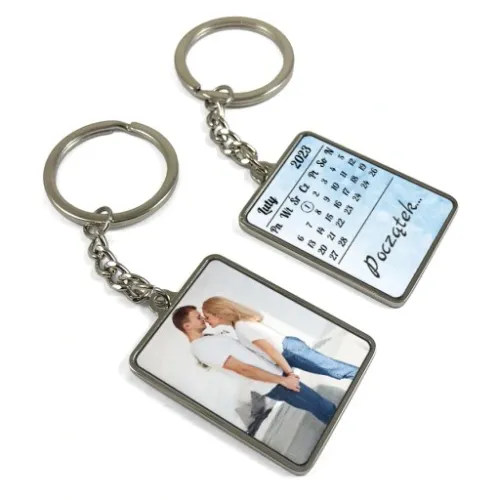 Brelok Do Kluczy Breloczek 2 Strony Data Kalendarz Zdjęcie Napis Dla Par na Arena.pl