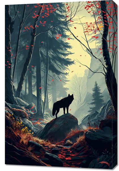 Obraz 60x90cm Leśne Echa zdjęcie 1