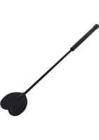 crop whip heart black